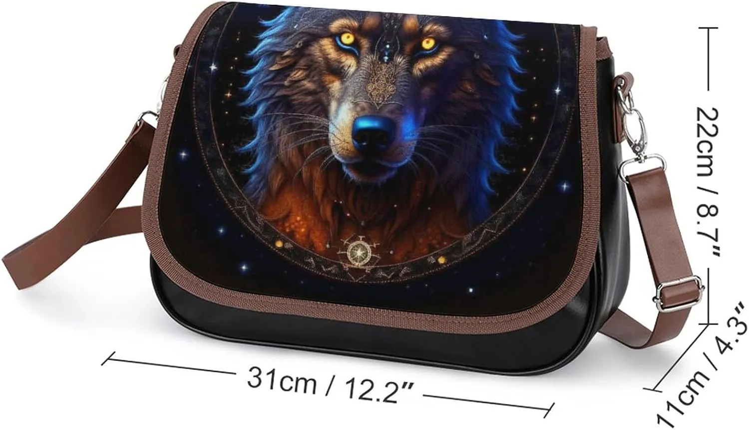 Crossbody Bags Purses Women, Lightweight Functional Multi Pocket Purse Adjustable Strap