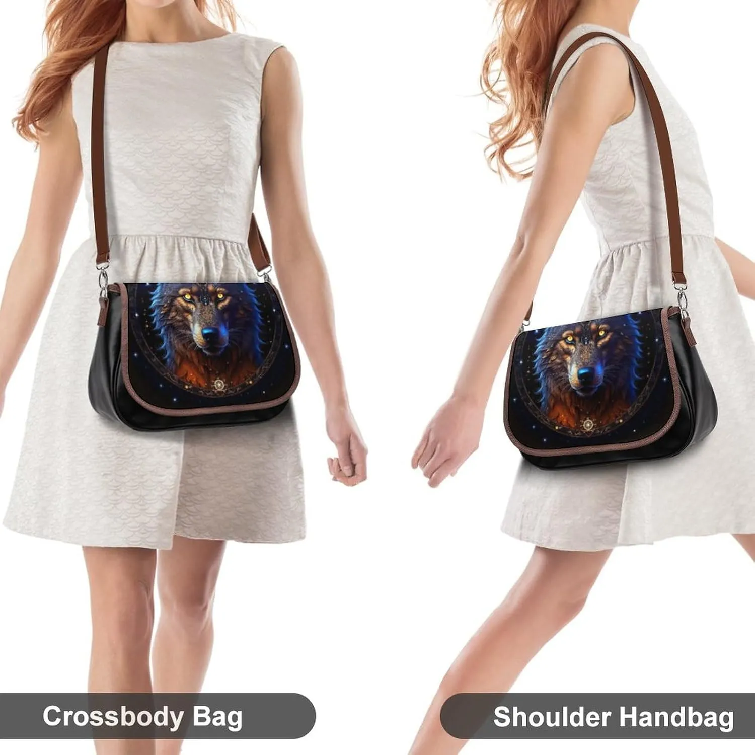 Crossbody Bags Purses Women, Lightweight Functional Multi Pocket Purse Adjustable Strap