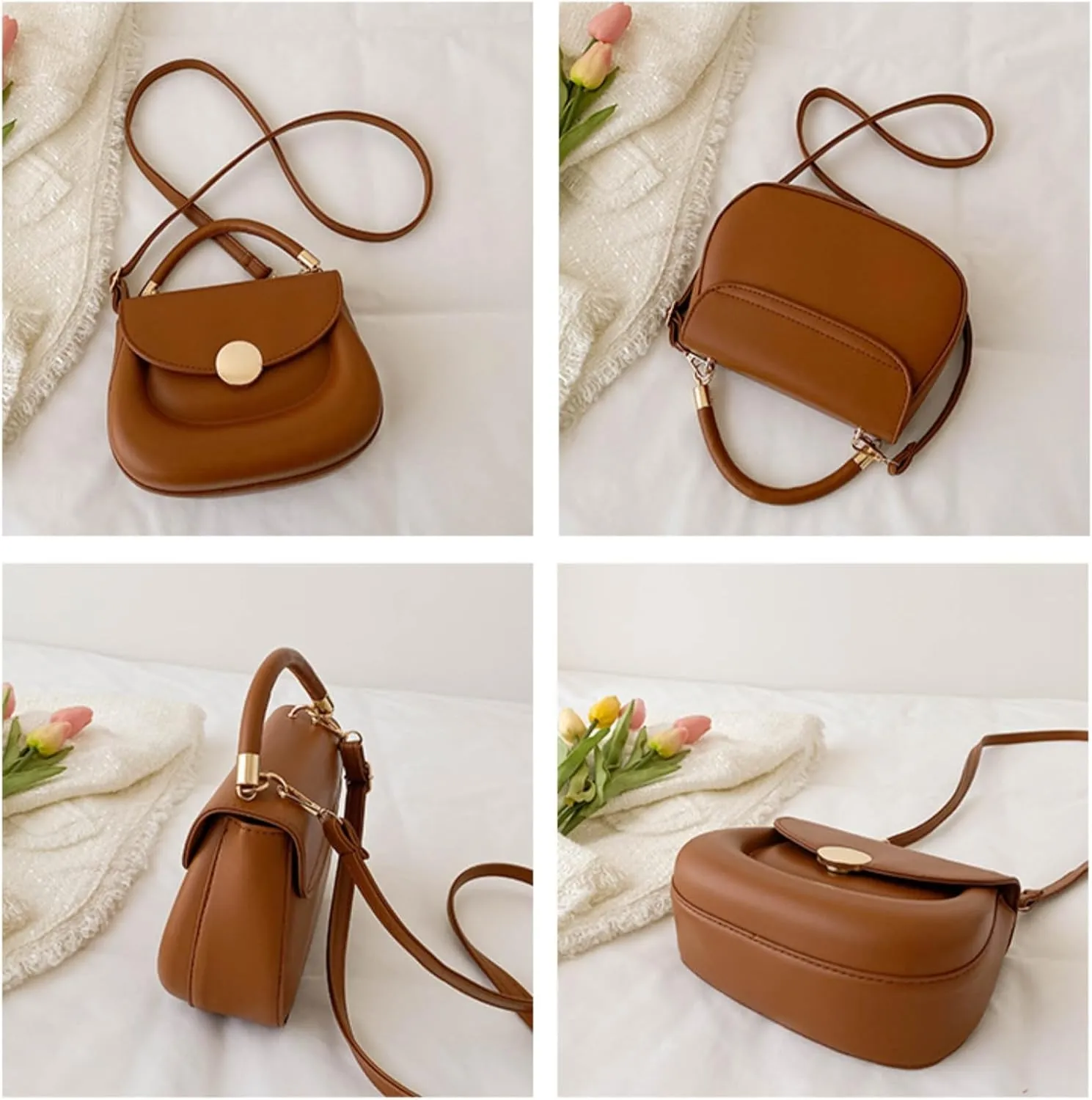 Crossbody Purse for Women Small Crossbody Bags Trendy Leather with Adjustable Shoulder Strap for Backpack Travel