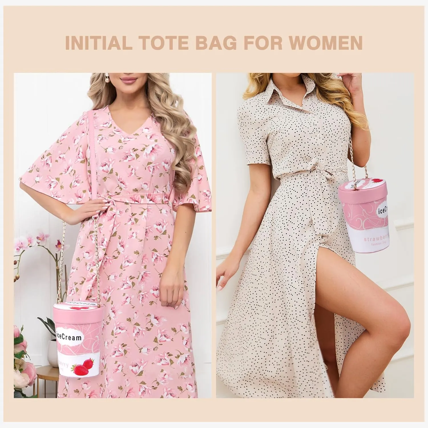 Crossbody Purses for Women Cute Crossbody Bag Fun Bucket Bag with Adjustable Shoulder Strap