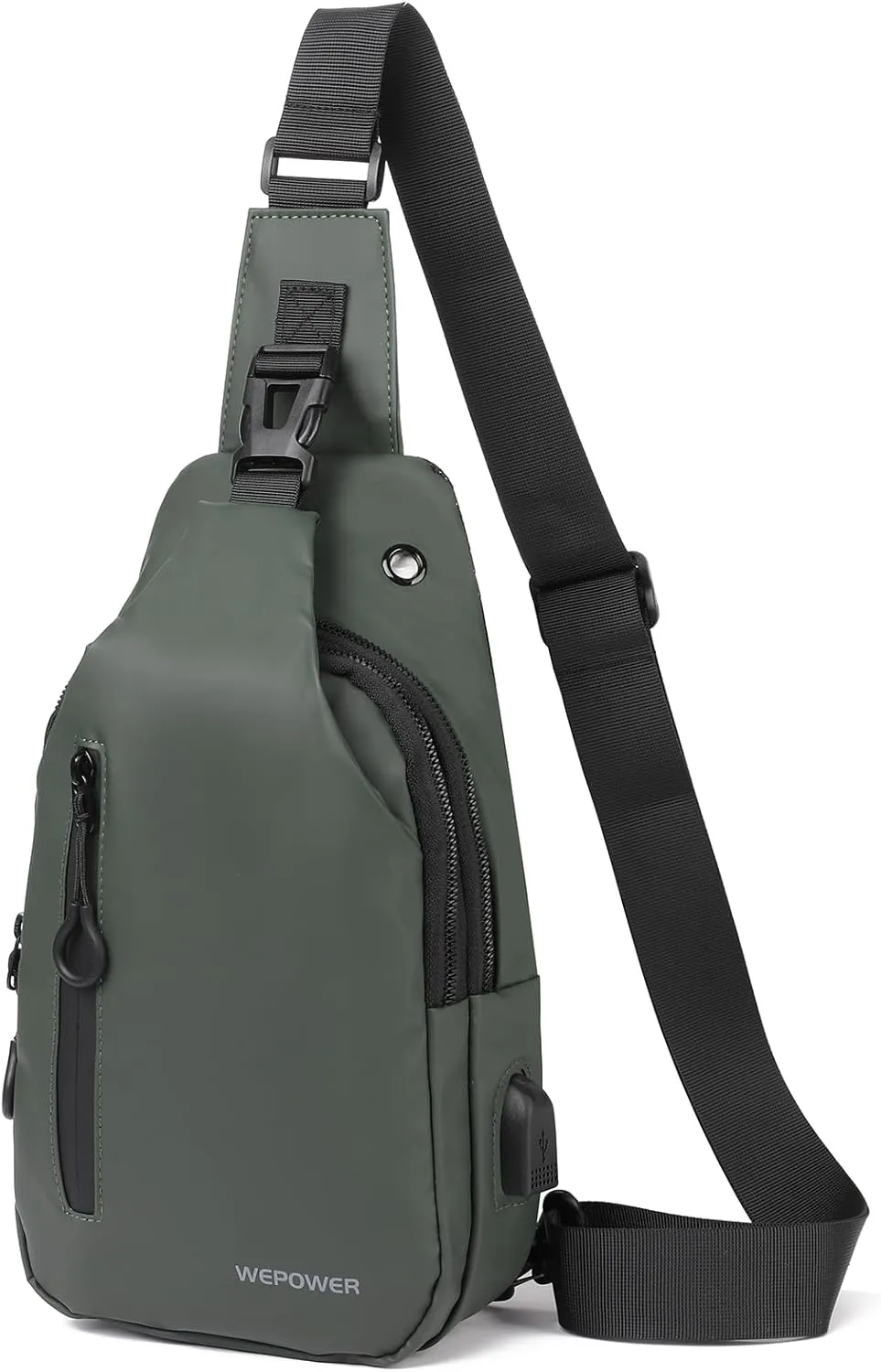 Crossbody Sling Backpack, Mens Cross Body Chest Bag Travel Hiking Daypack Adjustable Shoulder Strap Bags