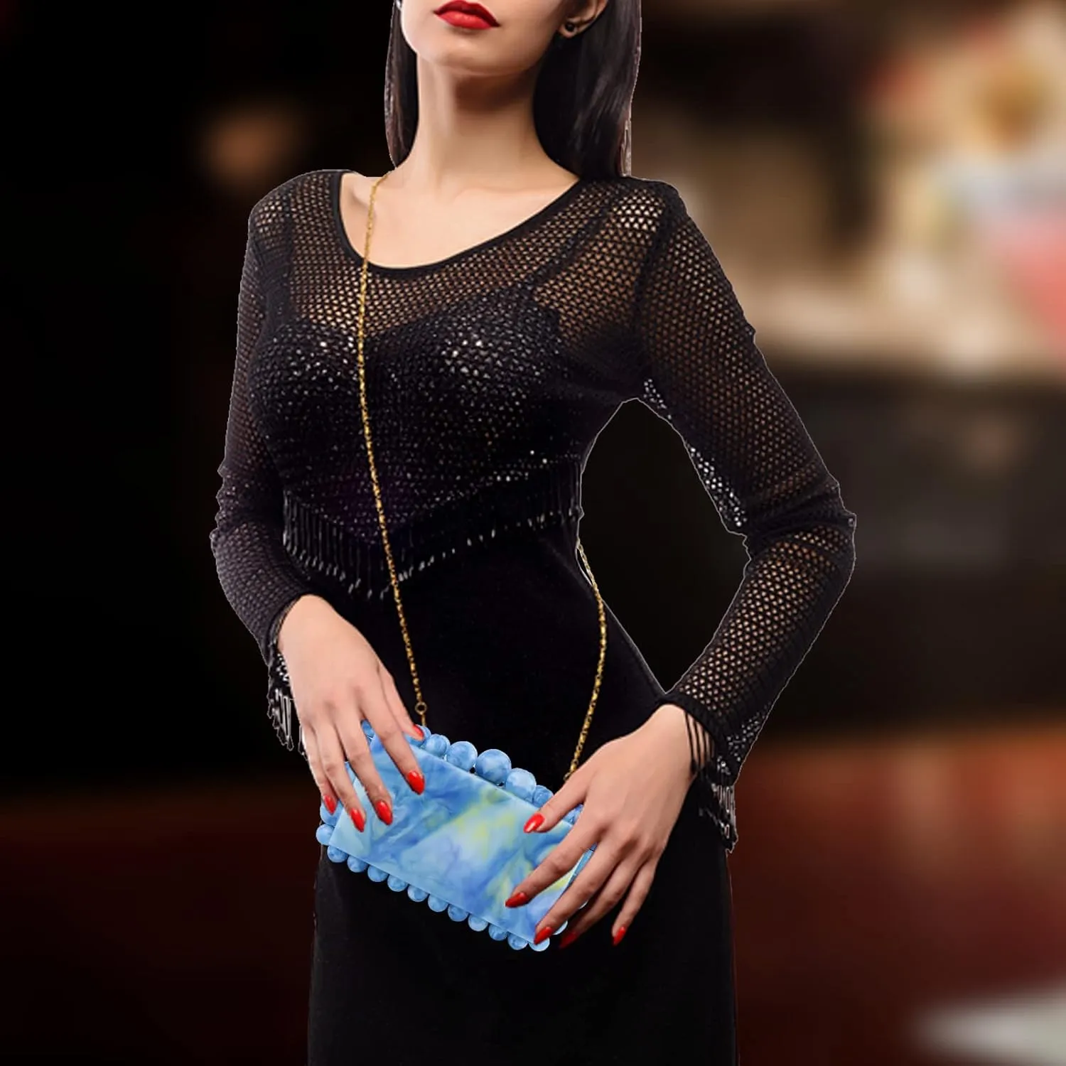 Crystal Clutch Purse Jeweled Purses Rhinestone Clutch for Women Bling Glitter Diamond Bag Purse Evening Bag For Party