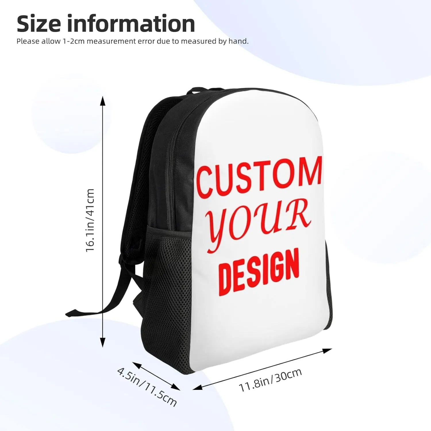 Custom Laptop Backpack Personalized Large Capacity Shoulder bag Add Your Own Name Travel Backpack Custom Backpack