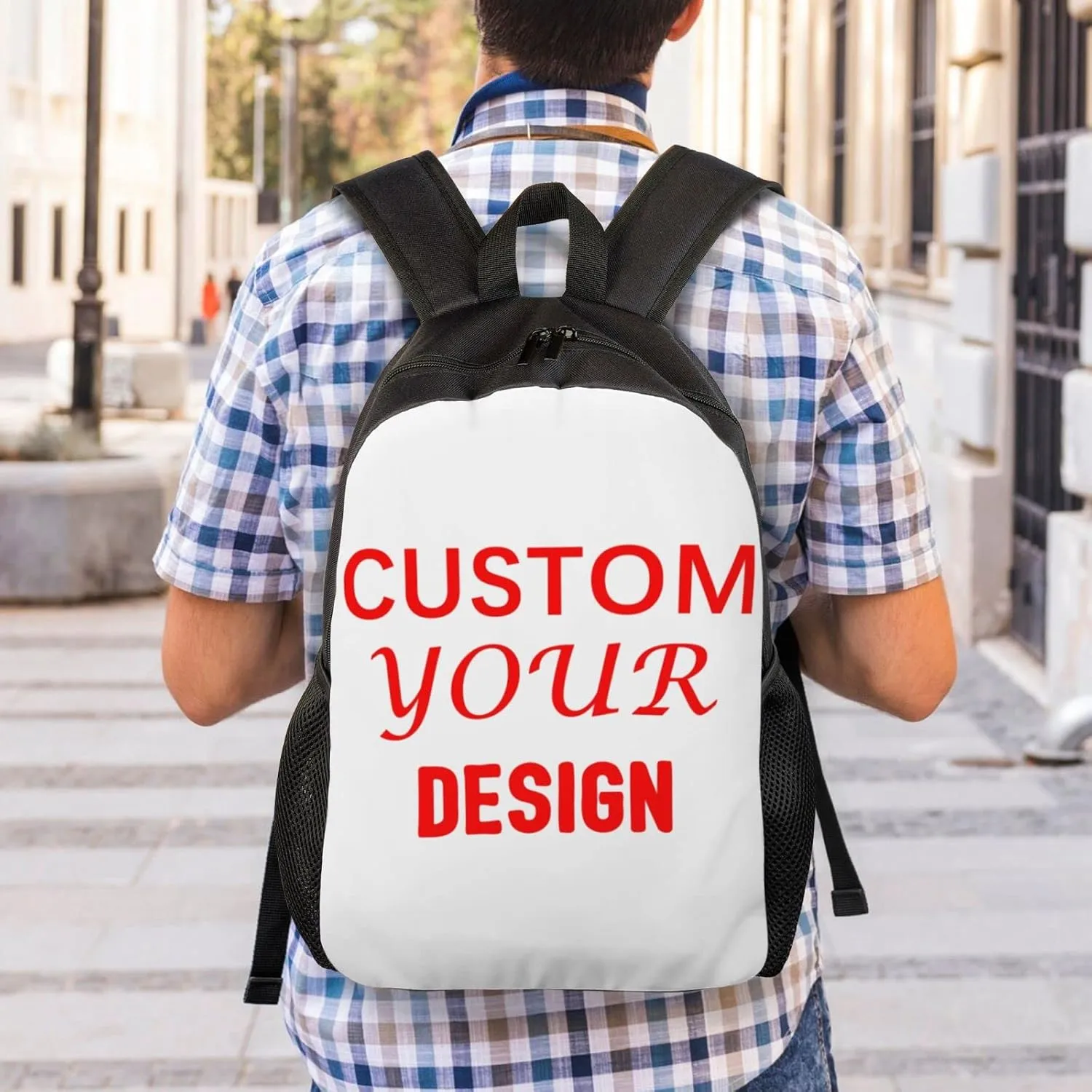 Custom Laptop Backpack Personalized Large Capacity Shoulder bag Add Your Own Name Travel Backpack Custom Backpack