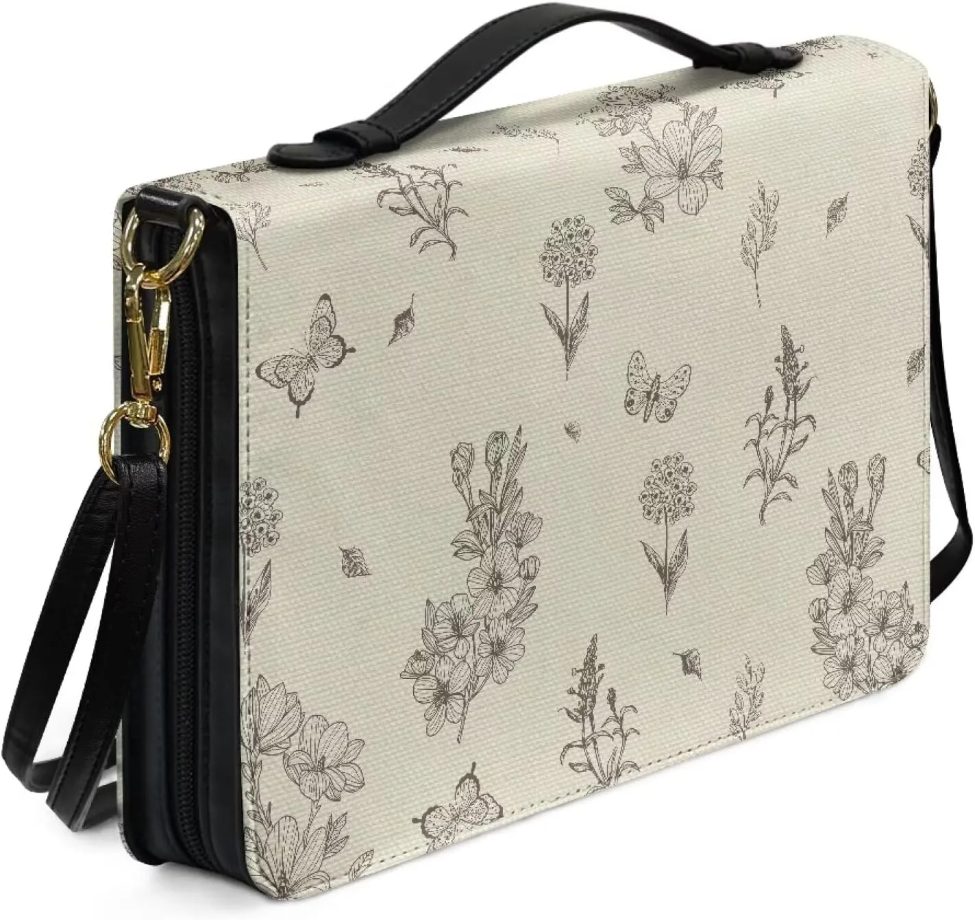Customization PU Leather Bible Cover Church Book Cover,Carrying Book Case Crossbody Bag Bible Protective