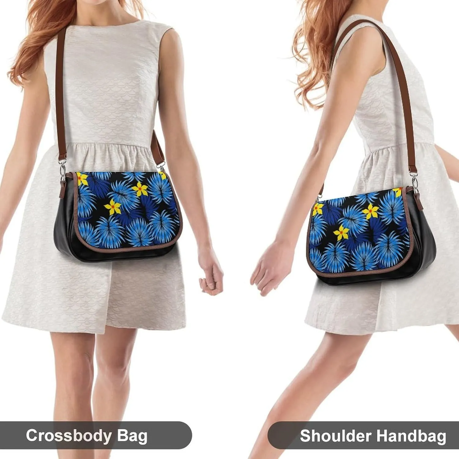 Customized Women'S Bag Design Pattern Polynesian Retro Tribal Art Crossbody Bag Leather Women'S Bag 2025