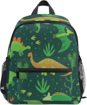 Cute Kids Back Pack Green Dinosaurs Todder Backpack Lightweight Preschool Kindergarten Book Bag Practical and Durable Daycare Bag for Travel,Toys