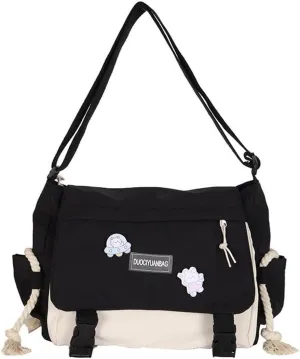 Cute Messenger Bag Y2K Aesthetic Crossbody Bags Kawaii Messenger Bags Shoulder Tote Purse for Womens