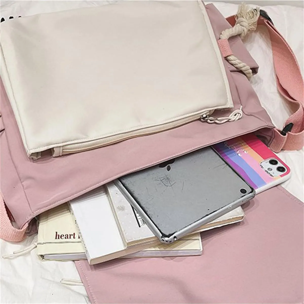 Cute Messenger Bag Y2K Aesthetic Crossbody Bags Kawaii Messenger Bags Shoulder Tote Purse for Womens