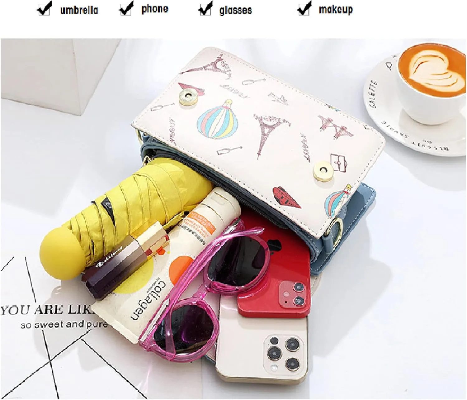 Cute Purses for Women, Colorful purse, Crossbody Bags, Clutch Purses, Evening Bags, Shoulder Purses for Women