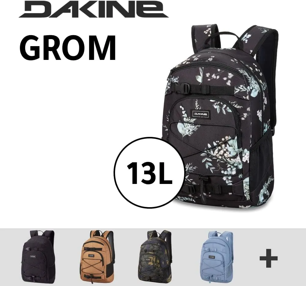 Dakine Kids' GROM 13L, 8 Bit Floral, One Size