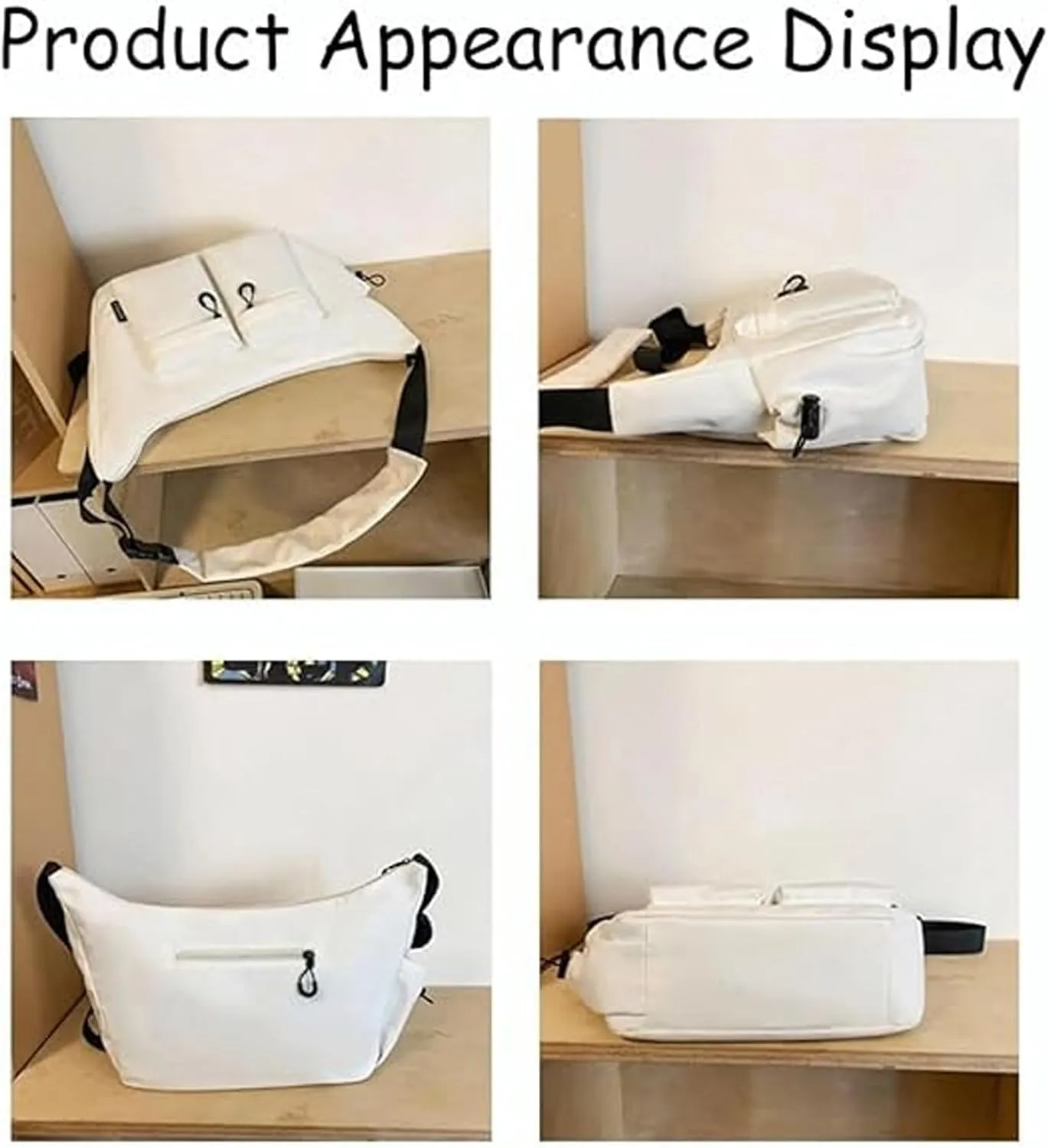 Dallaswind Large Capacity Messenger Canvas Bag, Dallaswind Large Crossbody Bag Shoulder Purse, Resistant Canvas Satchel