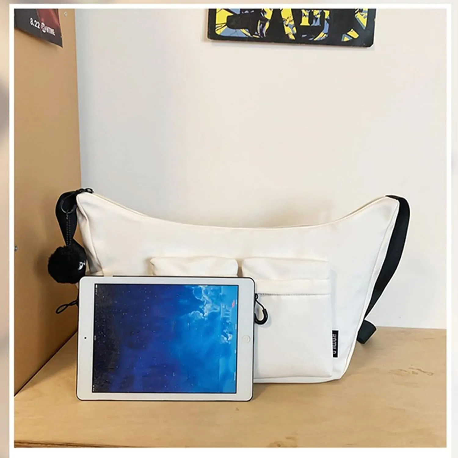 Dallaswind Large Capacity Messenger Canvas Bag, multi-pocket, Large capacity, waterproof messenger bag