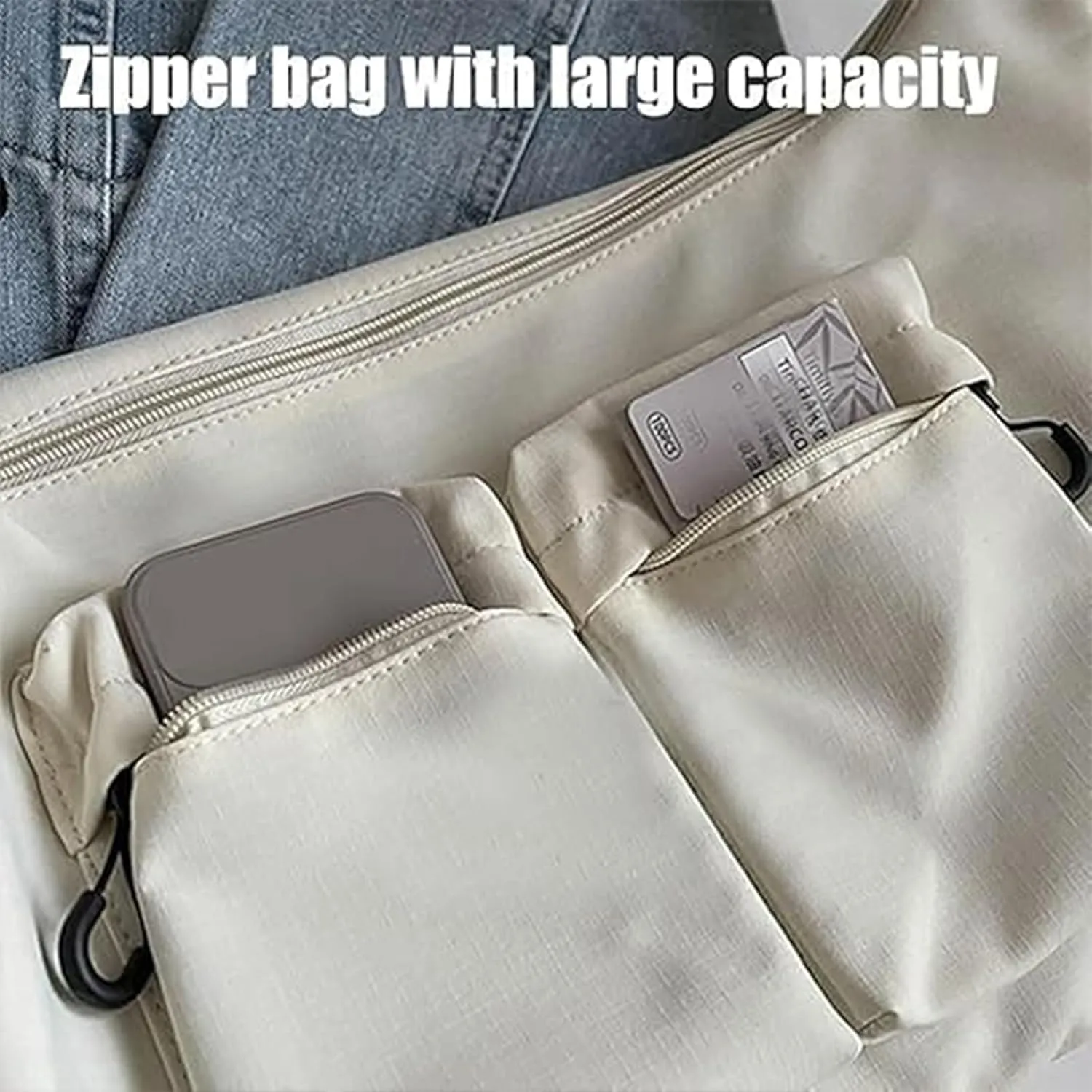 Dallaswind Large Capacity Messenger Canvas Bag, multi-pocket, Large capacity, waterproof messenger bag