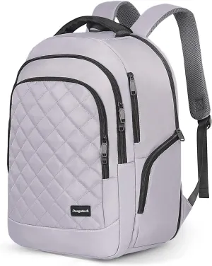 Deegotech Carry On Backpack, 40L Travel Backpack Airline Approved, Extra Large Laptop Backpack fit 17inch Laptop, Lightweight Bookbag Daypack for Men and Women, Grey