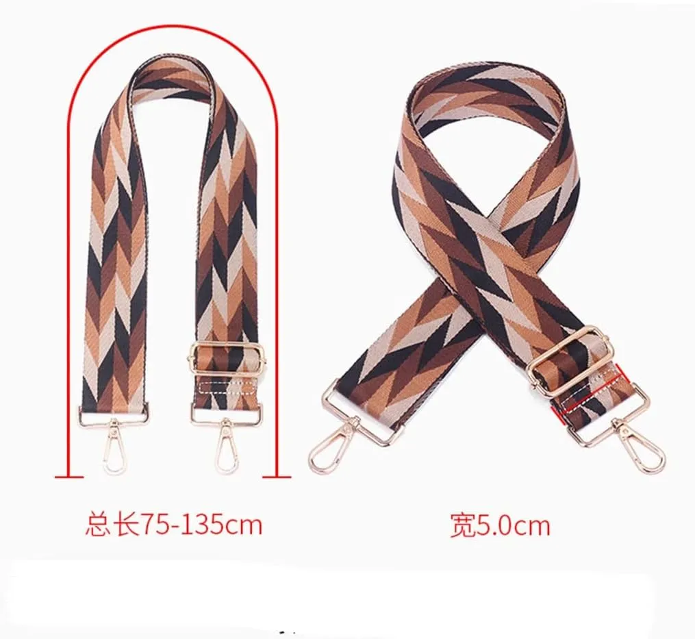 Diamond Bag Strap Adjustable Wide Shoulder Bag Strap Replacement Strap Bag Strap Accessories Canvas Crossbody