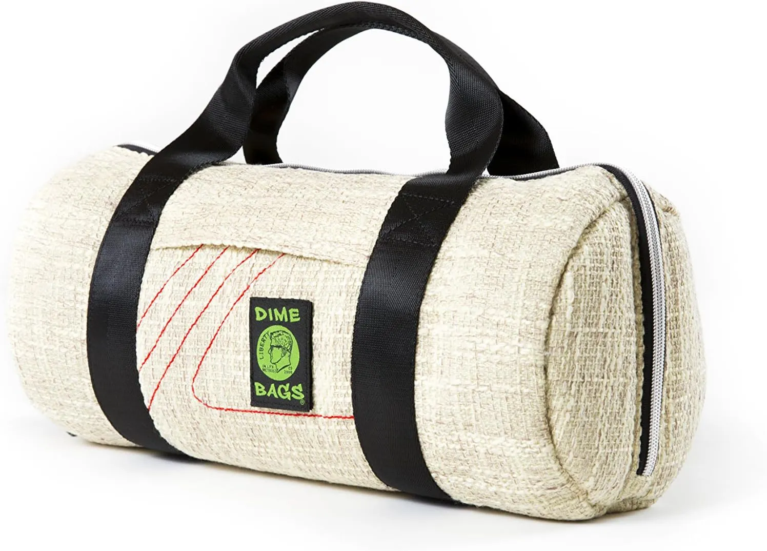Dime Bags - Padded Duffle Tube, Durable Hemp Blend (15 Inch, Tan)