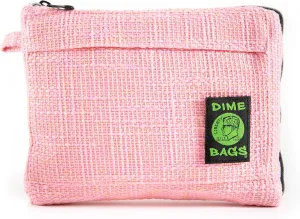 DIME BAGS Padded Pouch – Smell Proof Protective Case with Padded Interior, Durable Hemp-Polyester Fabric, Heavy-Duty Zippers & Interchangeable Patch, Travel & Storage for Fragile Items