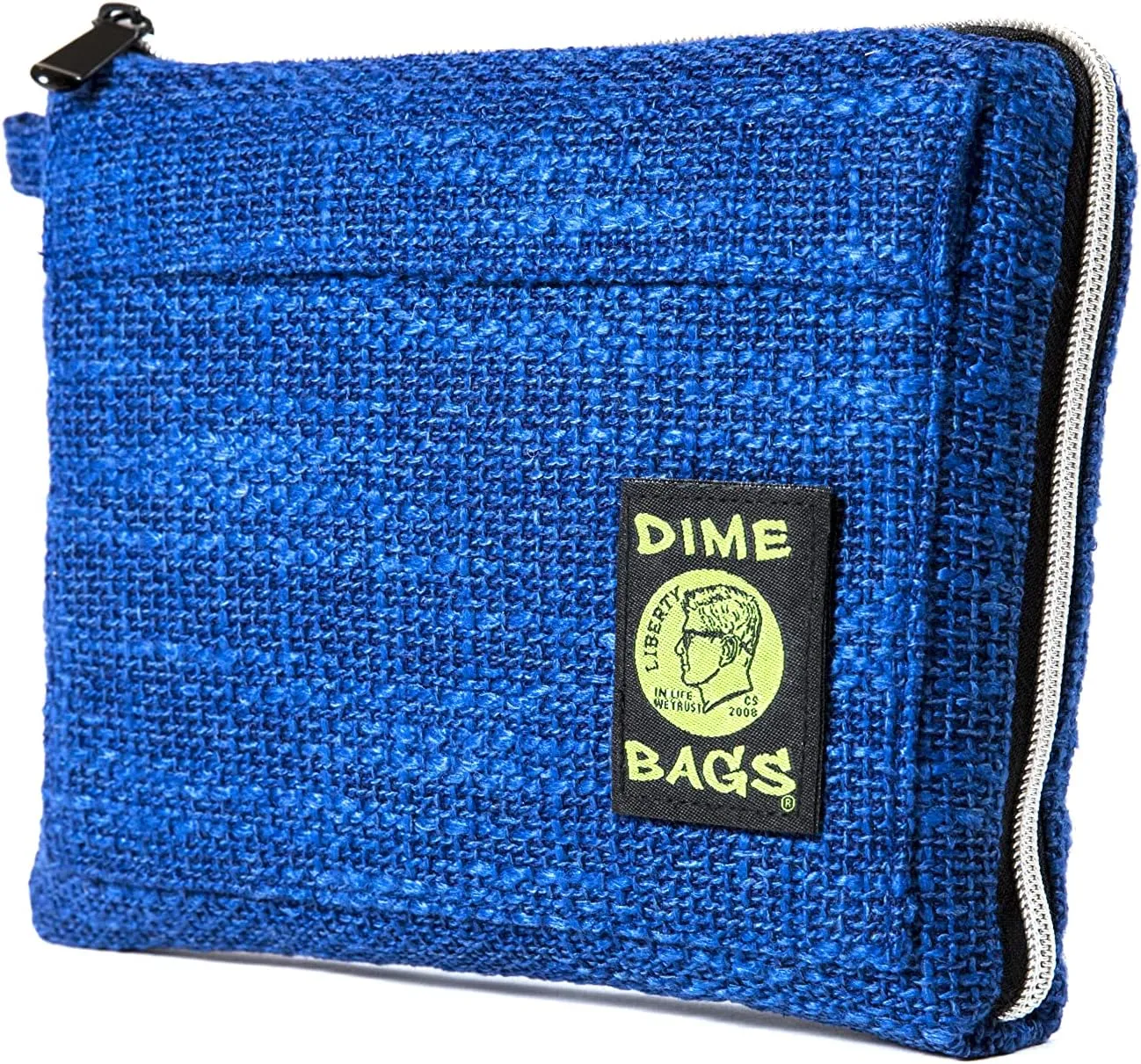 DIME BAGS Padded Pouch – Smell Proof Protective Case with Padded Interior, Durable Hemp-Polyester Fabric, Heavy-Duty Zippers & Interchangeable Patch, Travel & Storage for Fragile Items
