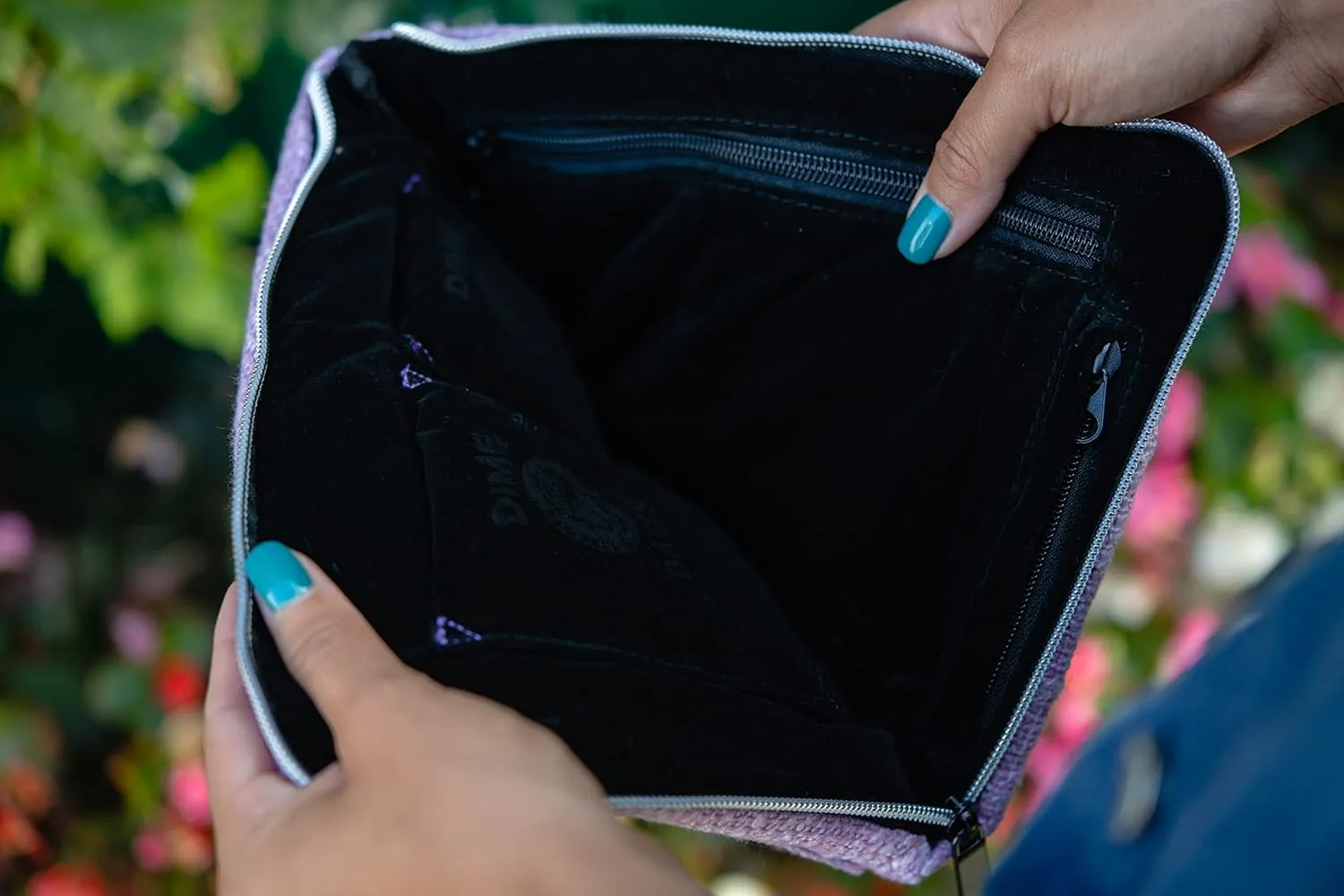 DIME BAGS Padded Pouch – Smell Proof Protective Case with Padded Interior, Durable Hemp-Polyester Fabric, Heavy-Duty Zippers & Interchangeable Patch, Travel & Storage for Fragile Items