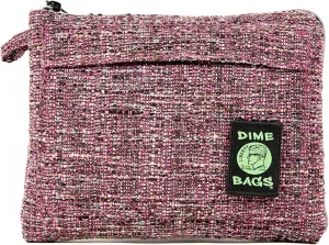 DIME BAGS Padded Pouch – Smell Proof Protective Case with Padded Interior, Durable Hemp-Polyester Fabric, Heavy-Duty Zippers & Interchangeable Patch, Travel & Storage for Fragile Items