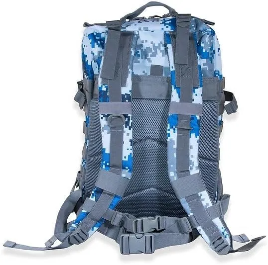 Directional Force | D1 Navy Digi-Camo Backpack | Utility Backpack with Multiple Storage Compartments | Performance Apparel & Products (Navy Digi-Camo)