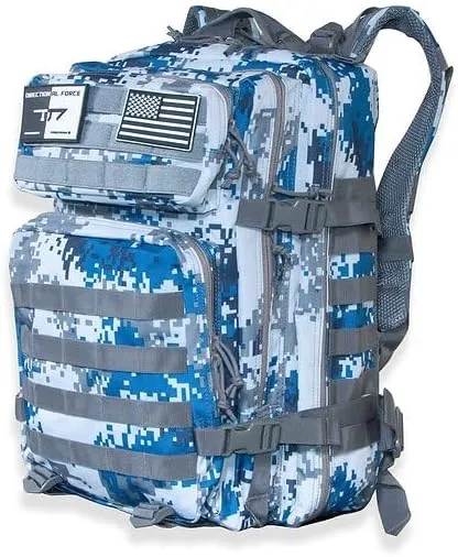 Directional Force | D1 Navy Digi-Camo Backpack | Utility Backpack with Multiple Storage Compartments | Performance Apparel & Products (Navy Digi-Camo)
