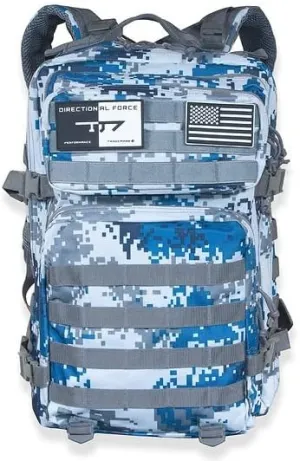 Directional Force | D1 Navy Digi-Camo Backpack | Utility Backpack with Multiple Storage Compartments | Performance Apparel & Products (Navy Digi-Camo)