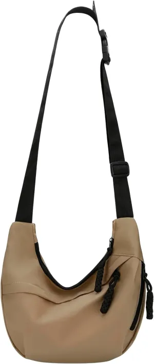 DOB SECHS Crossbody Bag Nylon Messenger Bags for Women Multilayer Shoulder Bag with Adjustable Strap Casual Bag Hobo Bag