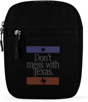 Don T Mess with Texas Mini Crossbody Bag Anti-Theft Side Shoulder Bags Messenger Bag Unisex