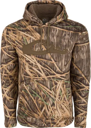 Drake Waterfowl Men's LST Silencer Hunting Warm Anti-Pilling Hoodie with Soft Feel Combed Fleece Interior & Kangaroo Pouch