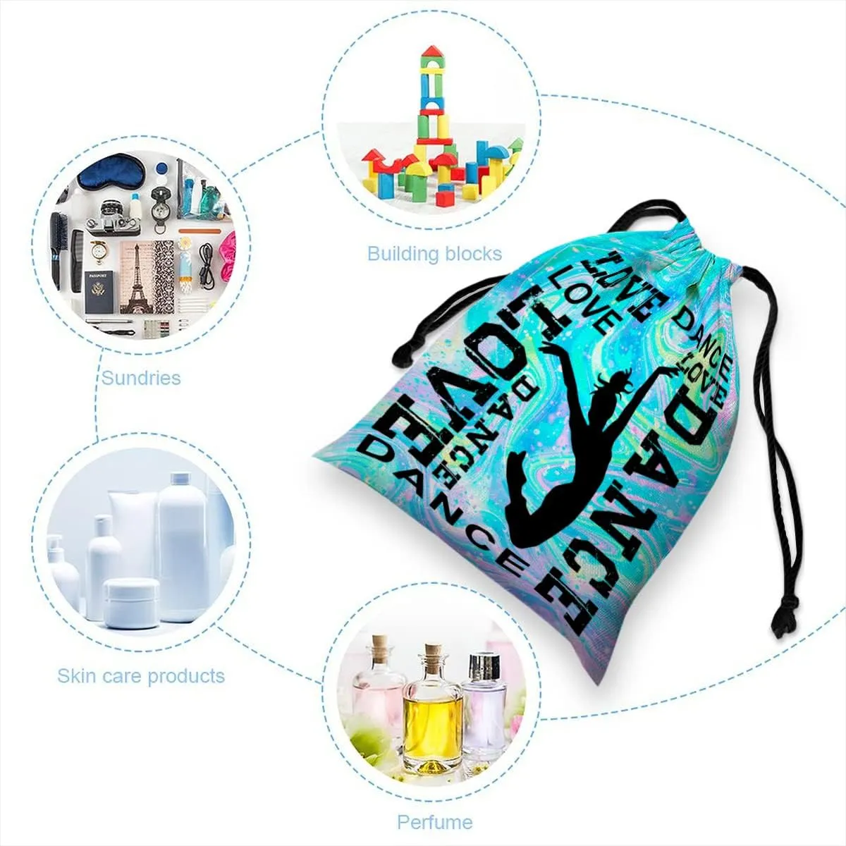 Drawstring Grip Bags For Womens Water Resistant Drawstring Bag Gym Storage Pouch For Sports Party Favors