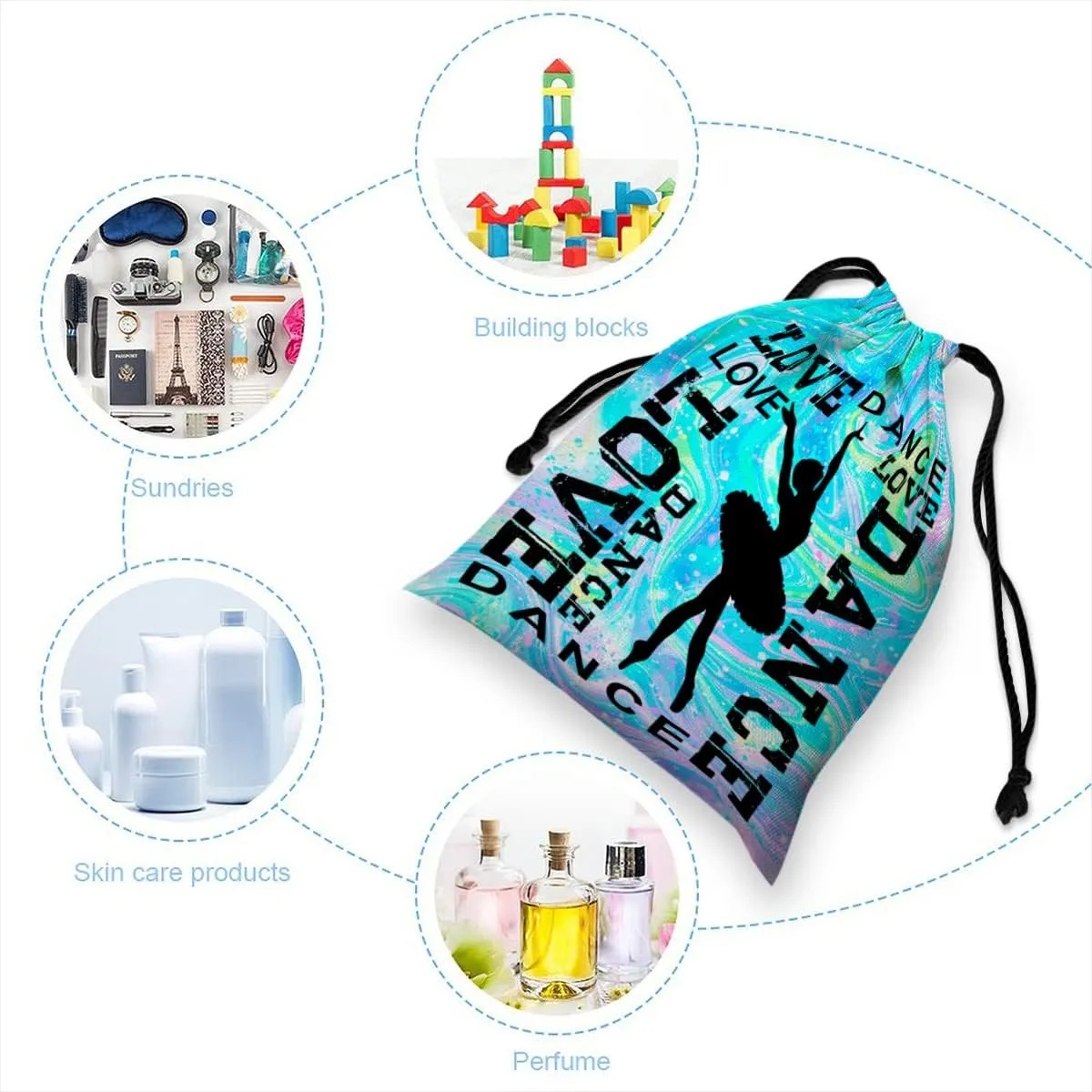 Drawstring Grip Bags For Womens Water Resistant Drawstring Bag Gym Storage Pouch For Sports Party Favors