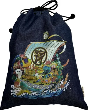 Drawstring pouch Cloth bag Cotton 100% 4.5 oz Inner pocket Men's Ladies'