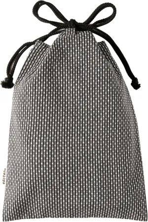 drawstring pouch cloth bag cotton 100% Sashiko fabric shrine stamp book bag inner pocket men's ladies'