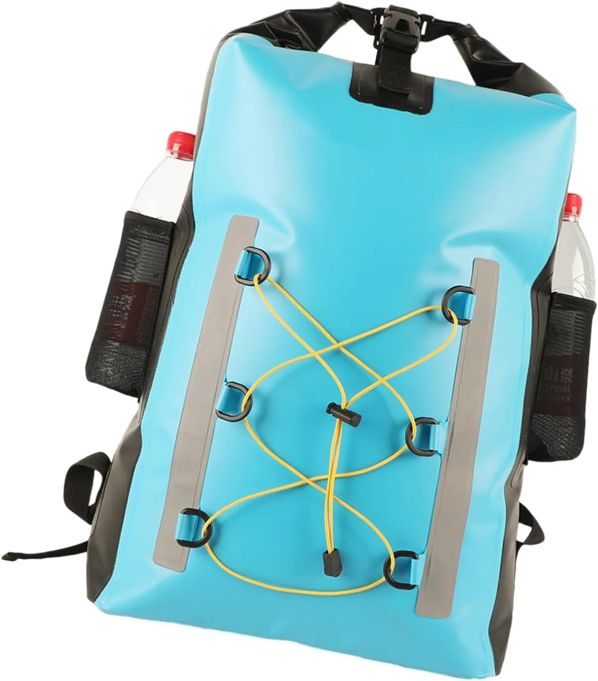 Dry Backpack Water Proof Dry Bag Backpack 30L with Meshes Pocket Adjustable Strap Roll Top Dry Bag for Kayaking Rafting