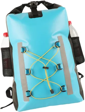 Dry Backpack Water Proof Dry Bag Backpack 30L with Meshes Pocket Adjustable Strap Roll Top Dry Bag for Kayaking Rafting