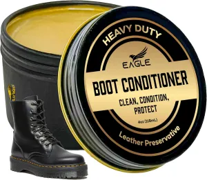 Eagle Leather Balm - Compatible with Dr. Martens Wonder Balsam - Premium Leather Conditioner for Boots, Shoes, and Jackets - Softens, Conditions, and Restores Dry, Cracked Leather(120mL)
