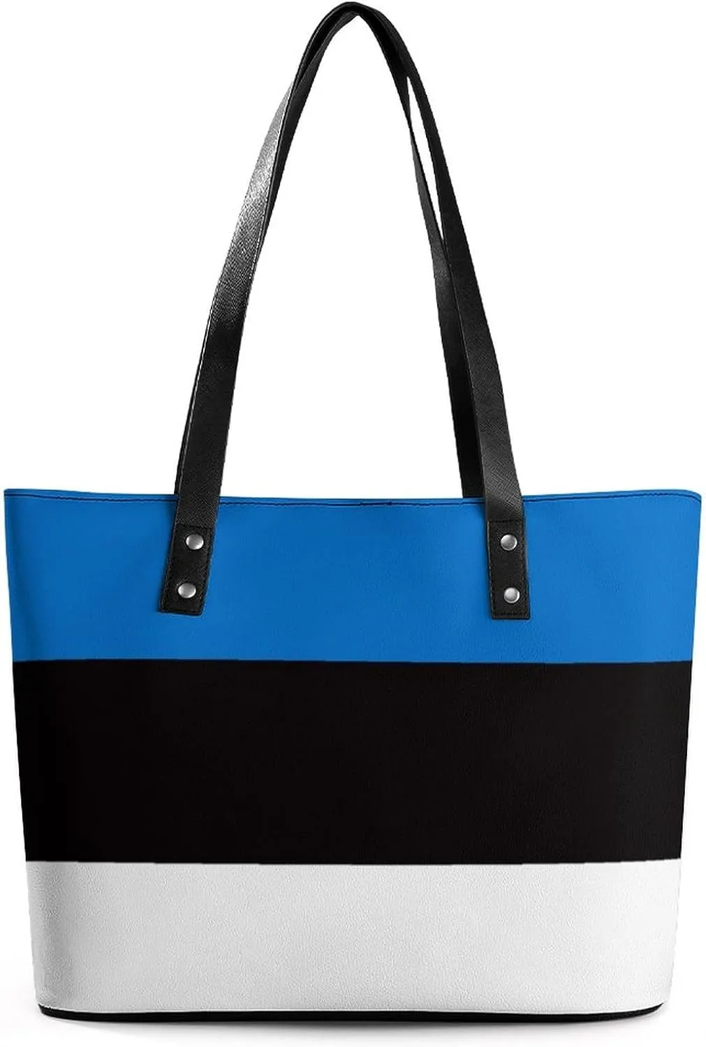 Estonian Flag Women Tote Bags Fashion Handbag Shoulder Purses Messenger Tote Bags