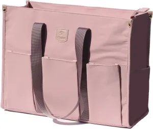ESVAN Utility Tote Bag with Zip Top Waterproof Teacher Tote Bag for Teacher Work Women Beach