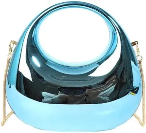 Fashion Handbag Purse for Women, Top Handle Bag Fashion Grunge Crossbody Bag Y2K Trendy Shoulder Handbags Women (blue)