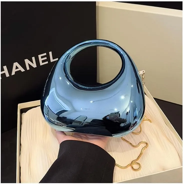 Fashion Handbag Purse for Women, Top Handle Bag Fashion Grunge Crossbody Bag Y2K Trendy Shoulder Handbags Women (blue)