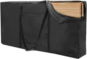Fenghome Cornhole Carrying Case, 48 X 8.26 X 24 Inch Regulation Size Waterproof Corn Hole Beans Bag Carrying Case, Dustproof Outdoor Cornhole Board Storage Carrying Case