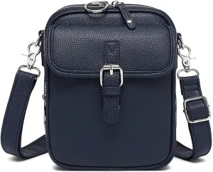 Forcipower Crossbody Leather Bag, Collaboraten1 Crossbody Bags for Women, Anti Theft Shoulder Bags for Women Travel
