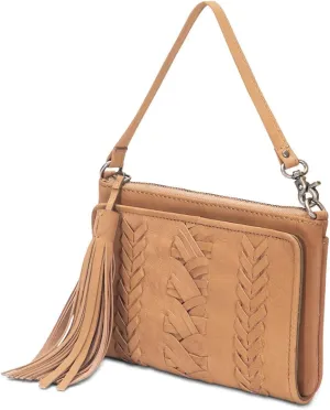 Frye Savannah Convertible Wristlet Wallet, Beige
