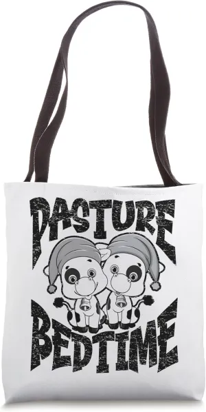Funny Pasture Bedtime, Cute Animal Lover, Cow Farmer Tote Bag