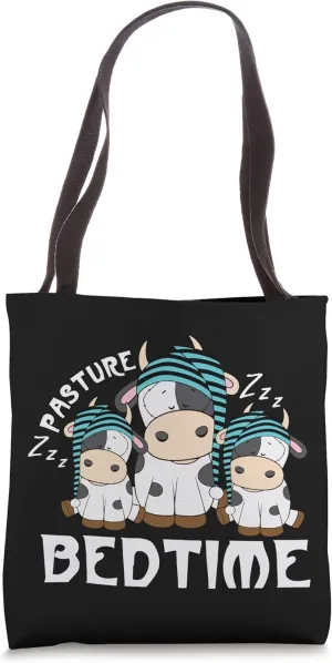 Funny Pasture Bedtime, Cute Animal Lover, Cow Farmer Tote Bag