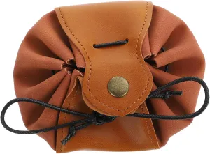 Gatuida Dice Bag Tray Belt Pouch Pocket Dice Storage Drawstring Purse Vintage Belt Pouch Jewelry Organizer