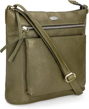 Genuine Leather Crossbody Bags for Women, Premium Handmade Leather Purses - Shoulder Handbags, Adjustable Strap