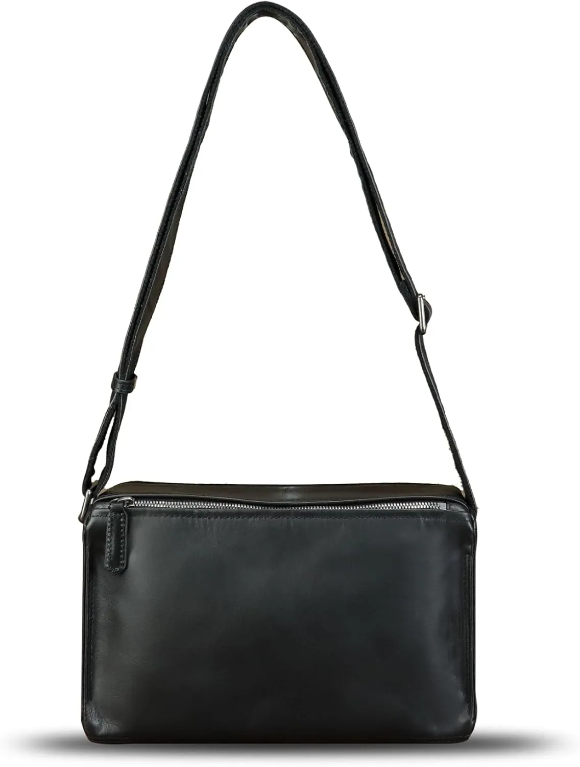 Genuine Leather Messenger Bag for Men Vintage Real Soft Leather Shoulder Bag Crossbody Bag Satchael Purse